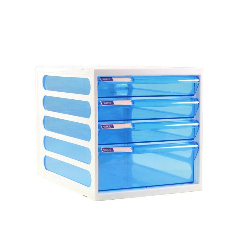 ORCA ตู้เอกสาร CFB-4 / โครงขาวลิ้นชักใส 4 ชั้น