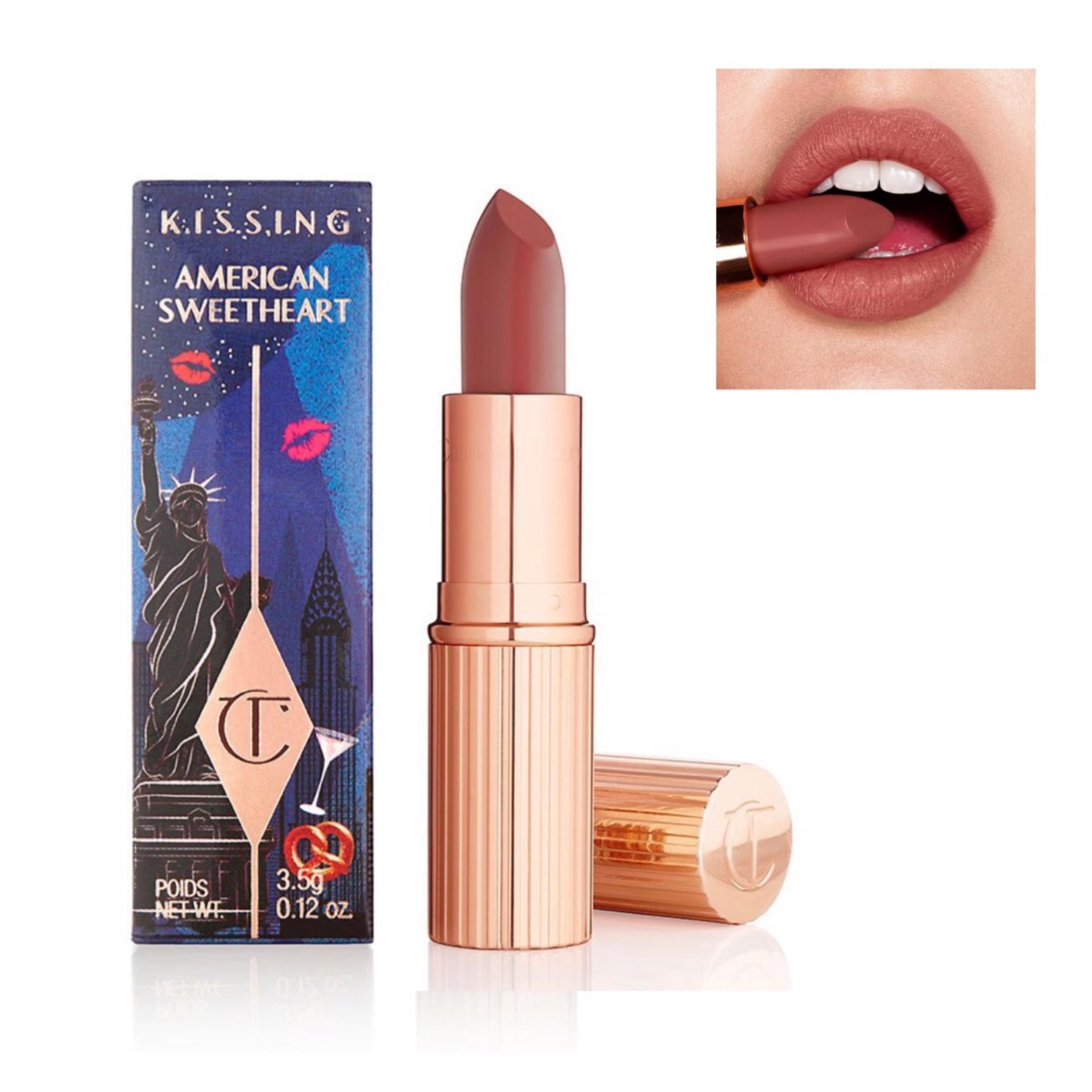 Charlotte Tilbury K.I.S.S.I.N.G Lipstick in American Sweetheart (naturally tawny pink) Charlotte Tilbury K.I.S.S.I.N.G Lipstick in American Sweetheart (naturally tawny pink)