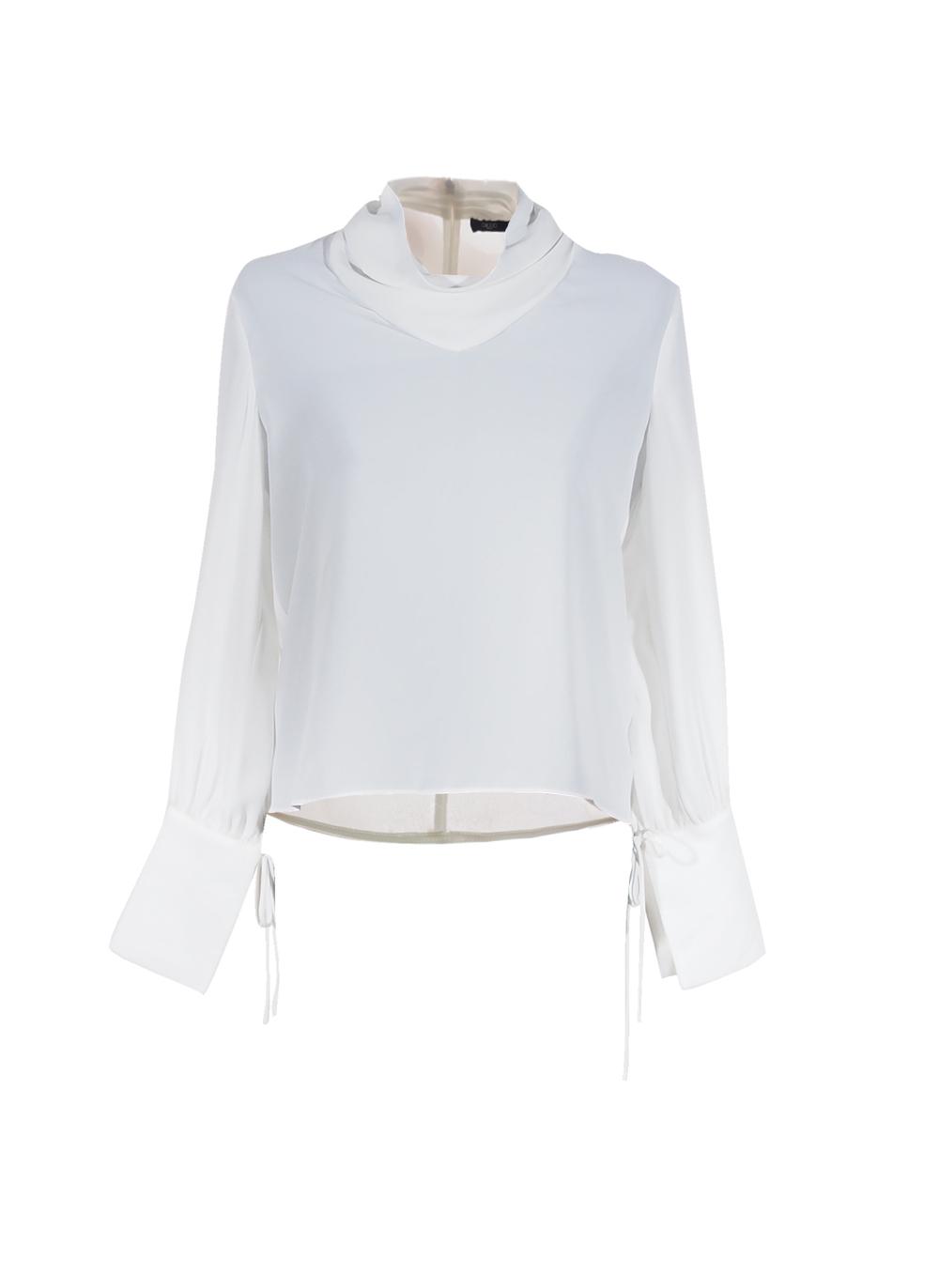 G2000 เสื้อเบลาส์ รุ่น 243004 สีขาว