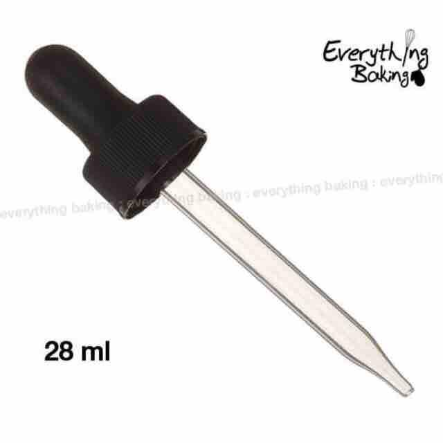 หลอดหยดสี หลอดแก้ว ดรอปเปอร์ 28มล. 6อัน