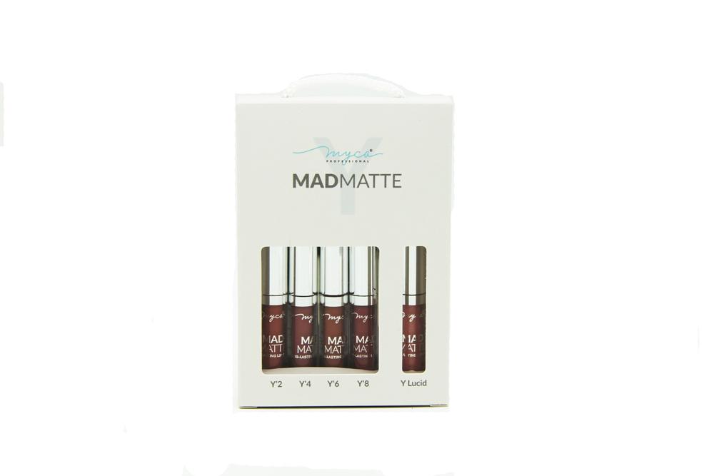 เซ็ตลิป New myca madmatte 5 in 1 สีสวยมาก ๆ ( 1 ml. X 5 ) รุ่นใหม่ พร้อมส่ง 5สีใน1กล่อง แท่งละ1mL ลิปเป็นเนื้อแมท ลิปกรอส เซ็ตลิป New myca madmatte 5 in 1 สีสวยมาก ๆ ( 1 ml. X 5 ) รุ่นใหม่ พร้อมส่ง 5สีใน1กล่อง แท่งละ1mL ลิปเป็นเนื้อแมท ลิปกรอส