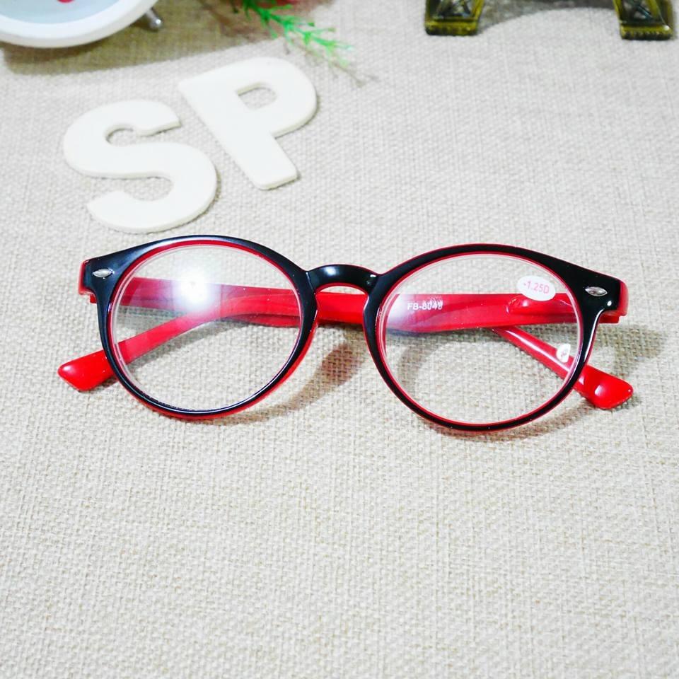 แว่นตาสายตาสั้น-50 ทรงรีเล็ก สีทูโทนขาสปริง แว่นตาสายตาสั้น-50 ทรงรีเล็ก สีทูโทนขาสปริง