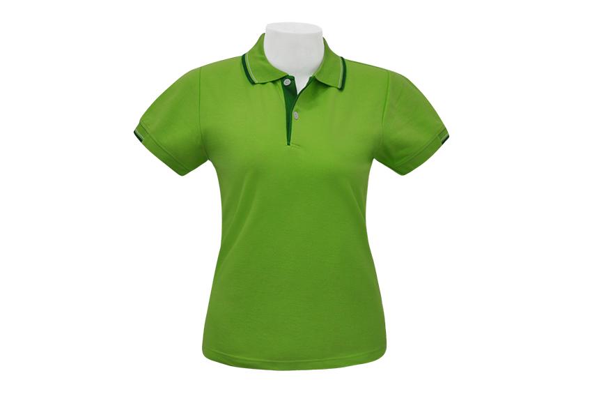 ฮาญะ เสื้อโปโล ผู้หญิง สีเขียวตอง รุ่น MN