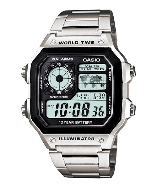 Casio นาฬิกาข้อมือผู้ชาย green สายผ้า รุ่น AE-1200WHB-3BVDF