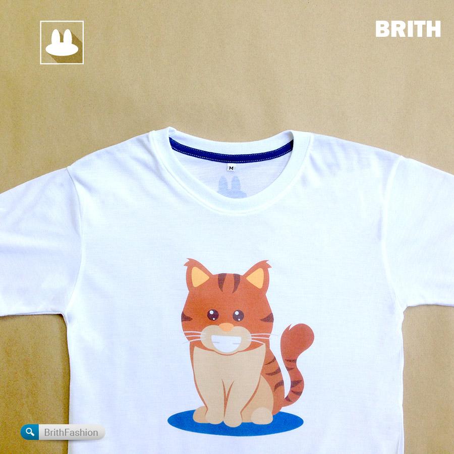 เสื้อยืด ลายแมว แมวลายเสือ ยิงฟัน by BRITH เสื้อลายแมว เสื้อยืด ลายแมว แมวลายเสือ ยิงฟัน by BRITH เสื้อลายแมว