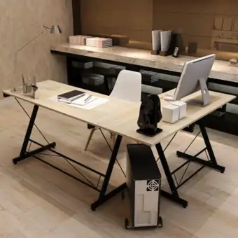 โต๊ะคอมพิวเตอร์ โต๊ะทำงานเข้ามุม โต๊ะทำงาน Computer โน๊ตบุ๊ค โต๊ะเข้ามุม L-shape โต๊ะอ่านหนังสือ