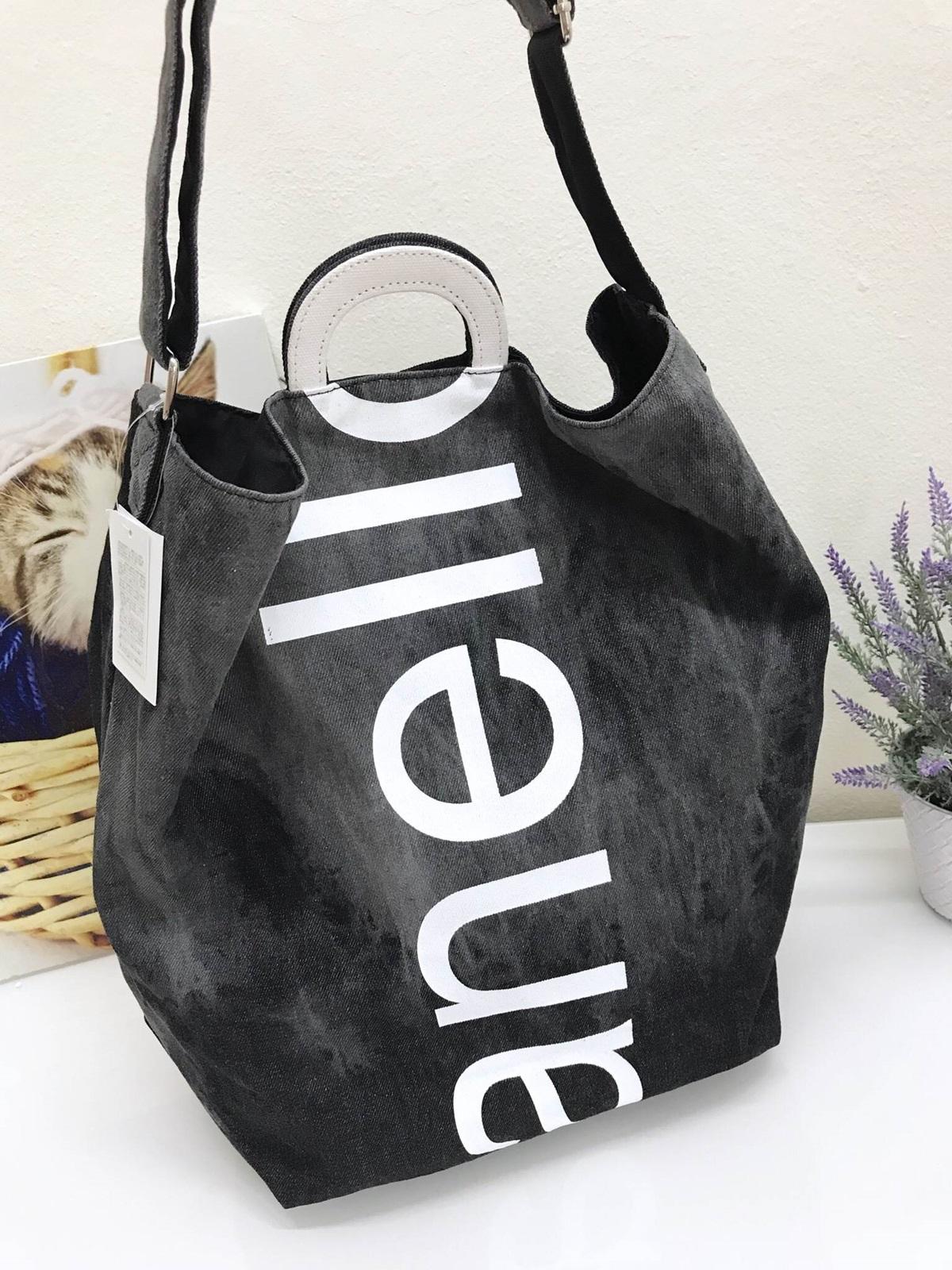 Anello รุ่น Cotton Canvas 2-WAY Tote Bag ของแท้ 100%