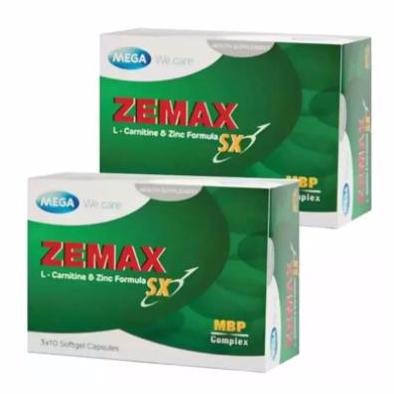 Mega We Care Zemax SXอาหารเสริมฟิตความเป็นชาย(2กล่อง/ 30เม็ด) Mega We Care Zemax SXอาหารเสริมฟิตความเป็นชาย(2กล่อง/ 30เม็ด)