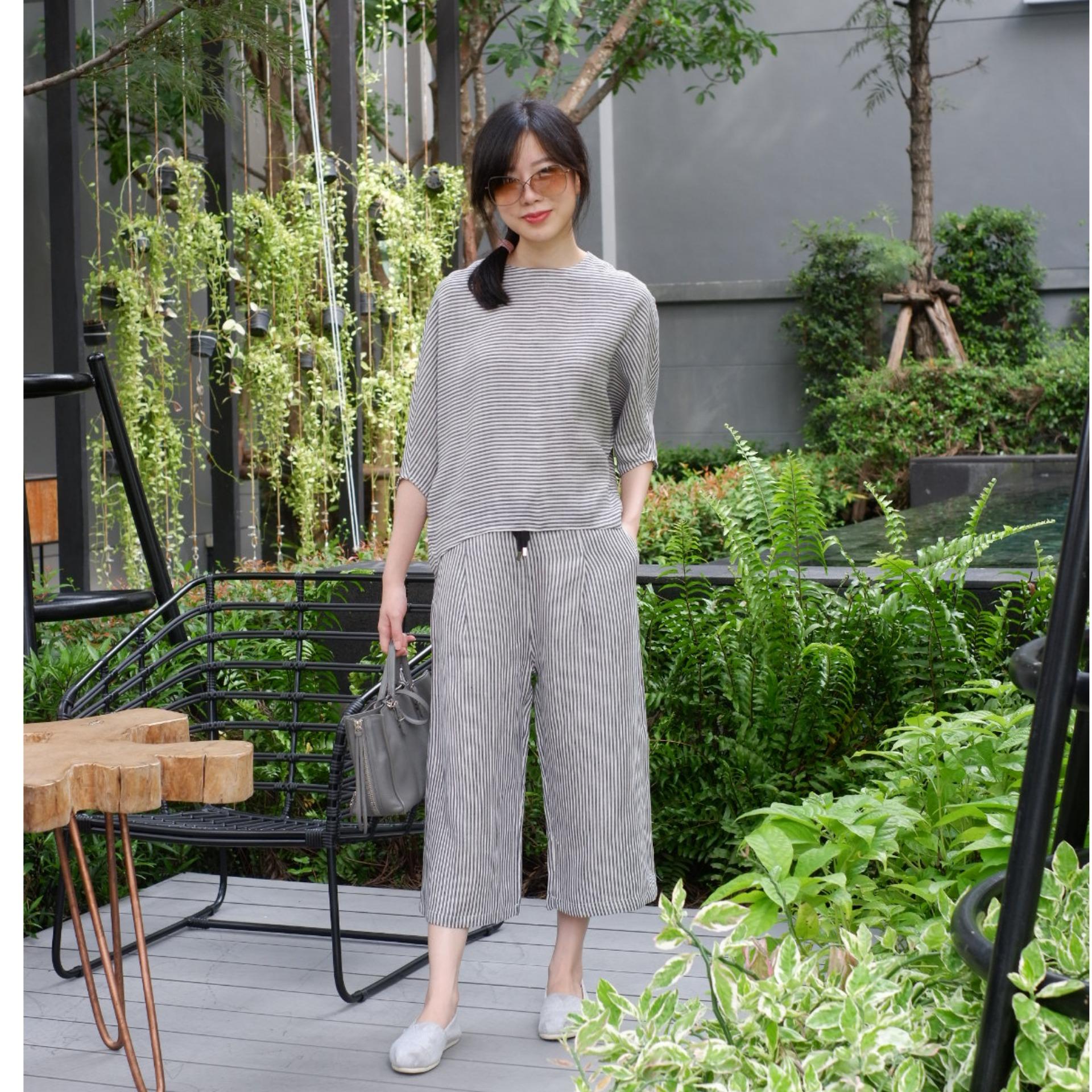 Finalprojectbkk_ชุดลินิน_Stripe set