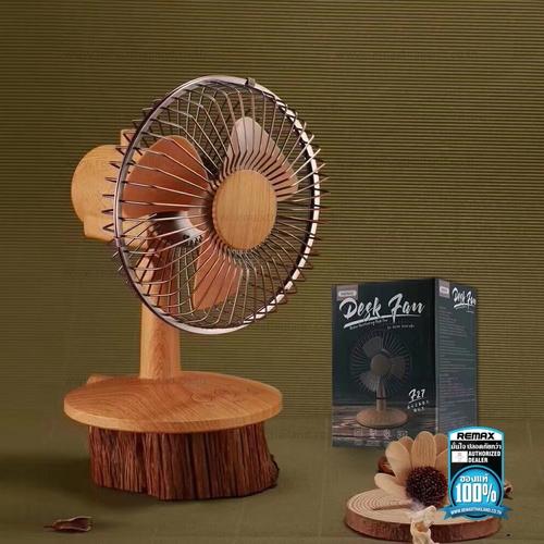พัดลม Remax Fan ชาร์จไฟได้ ใช้กับพาวเวอร์แบงค์ได้ใส่ถ่าน รุ่น F27