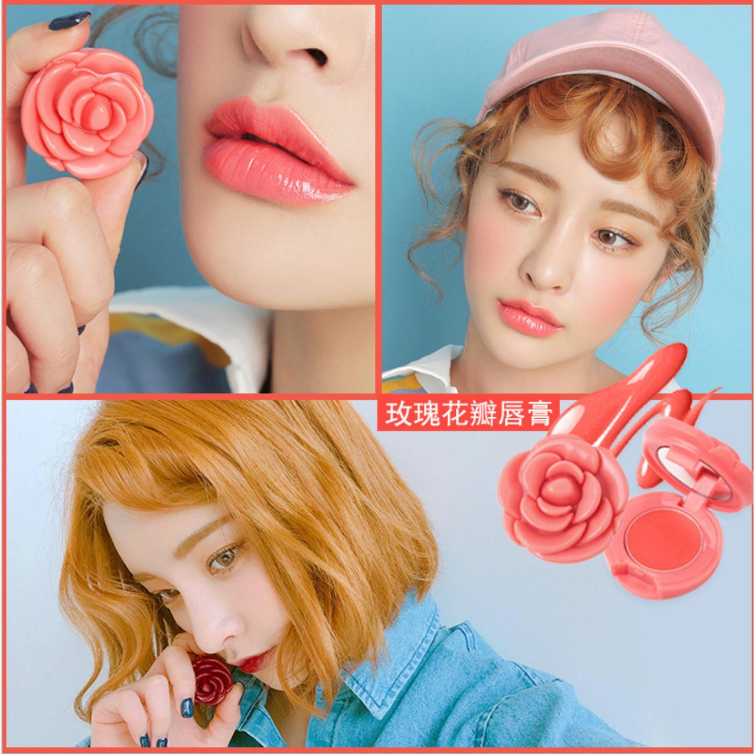 Rose Petal Lipstick ลิปกลอสริมฝีปาก Frost แช่เย็นชุ่มชื่น Rose Petal Lipstick ลิปกลอสริมฝีปาก Frost แช่เย็นชุ่มชื่น