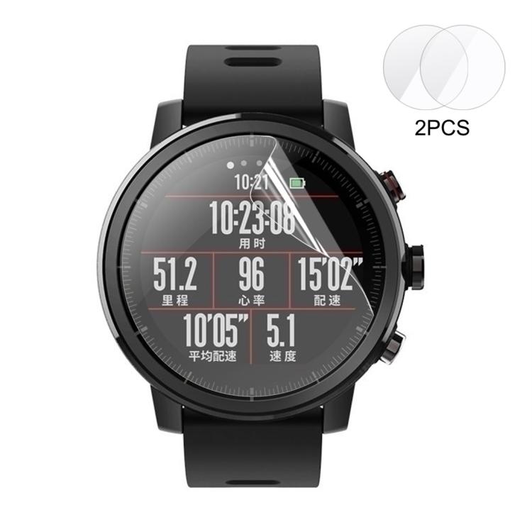 ENKAY PET HD Screen Protector ฟิมล์กันรอยสำหรับ Amazfit Stratos 2/2S Sports Watch จำนวน 2 ชิ้น ENKAY PET HD Screen Protector ฟิมล์กันรอยสำหรับ Amazfit Stratos 2/2S Sports Watch จำนวน 2 ชิ้น