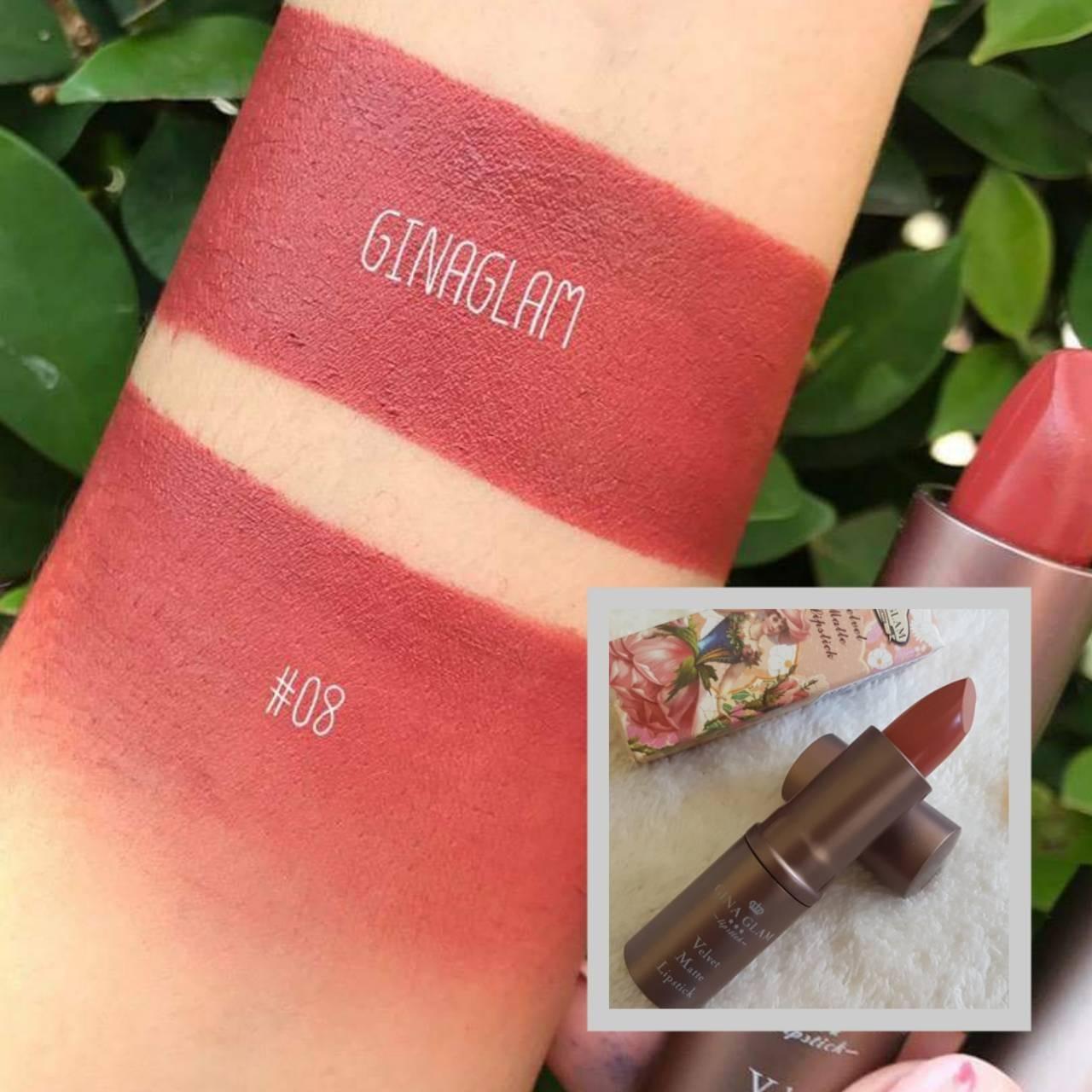 ลิปสติกเนื้อแมท SIVANNA รุ่น Gina Glam G37 เบอร์ 08