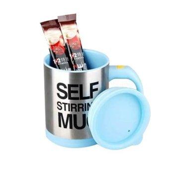 SELF STIRRING MUG แก้วชงกาแฟ แก้วชงอัตโนมัติ แบบสแตนเลส ใช้ง่าย ไม่เปลืองแรง สะดวกสบาย