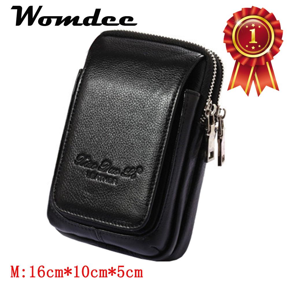 Womdee เข็มขัดหนังแท้สำหรับชาย pawaca พรีเมี่ยมพรีเมี่ยมนุ่มโทรศัพท์มือถือผู้ถือกระเป๋ากระเป๋าถือเอวกระเป๋า (แอล) - นานาชาติ