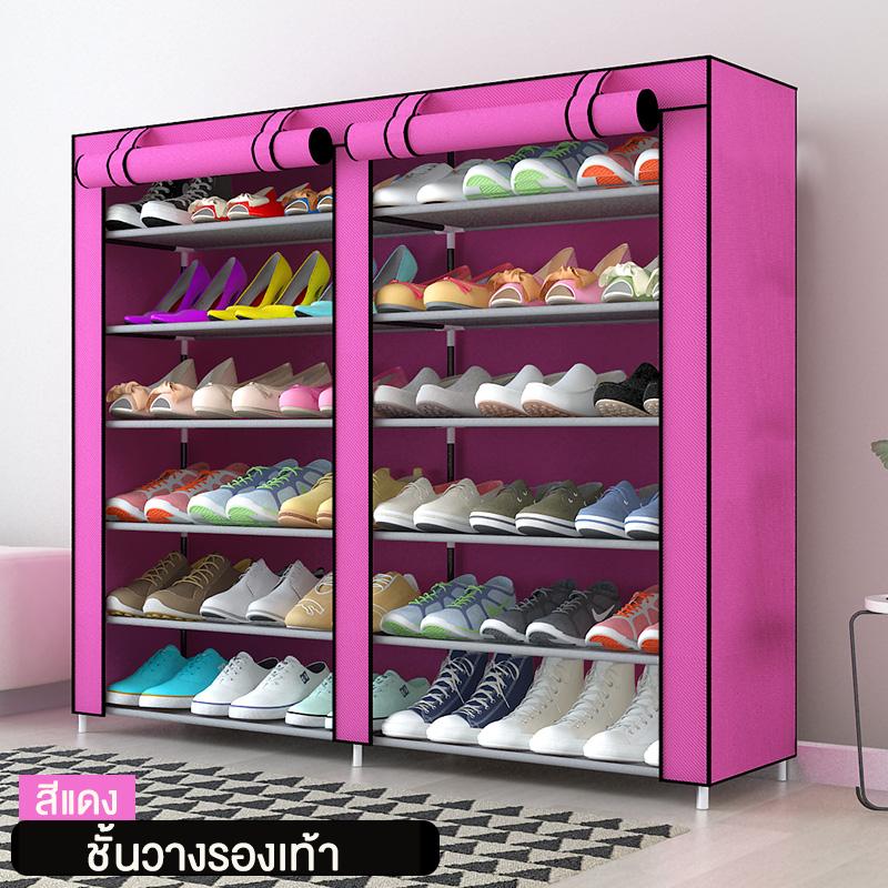 KUMALL ชั้นวางรองเท้า ตู้เก็บรองเท้า ตู้ใส่รองเท้า 6 ชั้น Shoes Rack จำนวน 42 คู่ ส่งจากกรุงเทพ KUMALL ชั้นวางรองเท้า ตู้เก็บรองเท้า ตู้ใส่รองเท้า 6 ชั้น Shoes Rack จำนวน 42 คู่ ส่งจากกรุงเทพ