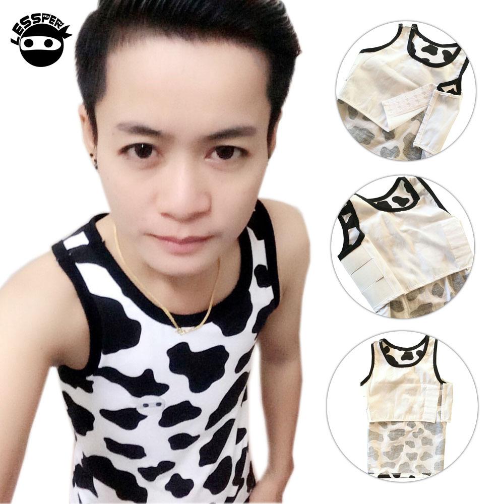 Gussy LESSPER เสื้อกล้ามทอม เสื้อในทอม – ลายวัว