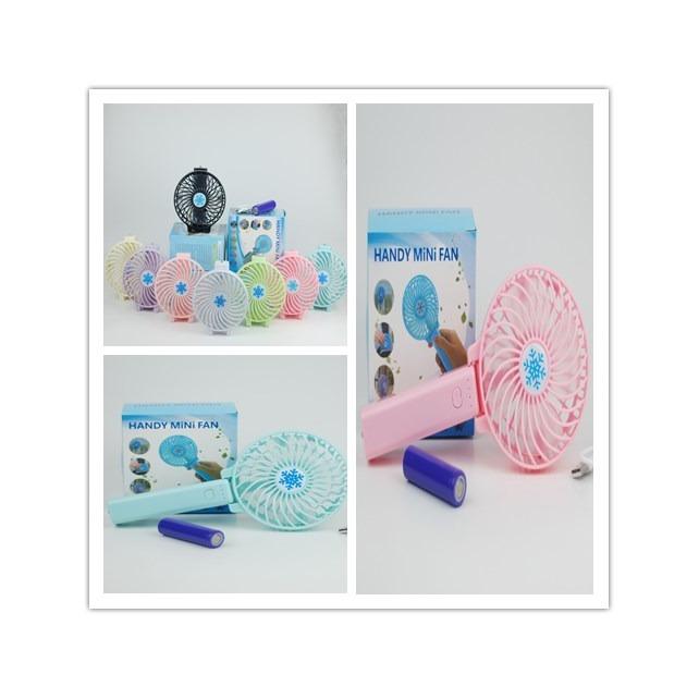 พัดลมตั้งโต๊ะ พกพา ขนาดเล็ก ชาร์จไฟได้ Mini USB Desk Fan แถมฟรี สายUSB