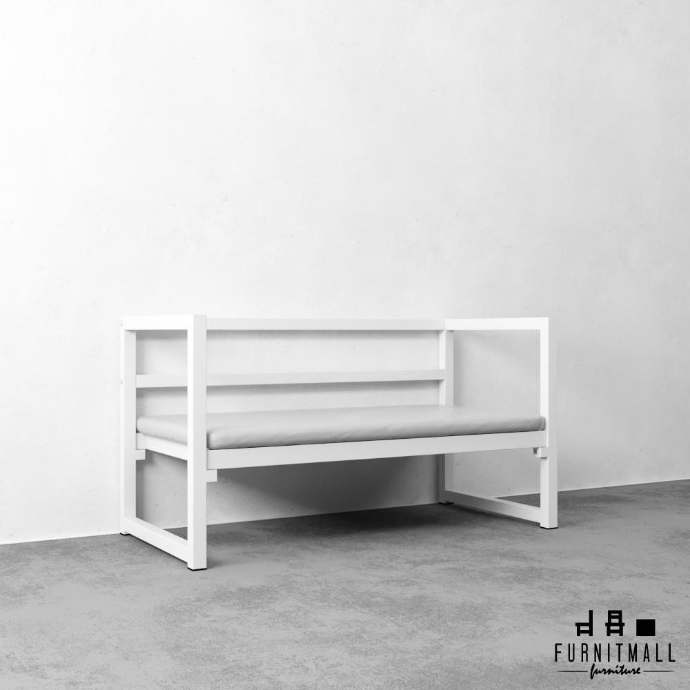FURNITMALL โซฟา โซฟาเหล็ก Steel Sofa (สีขาว) FURNITMALL โซฟา โซฟาเหล็ก Steel Sofa (สีขาว)