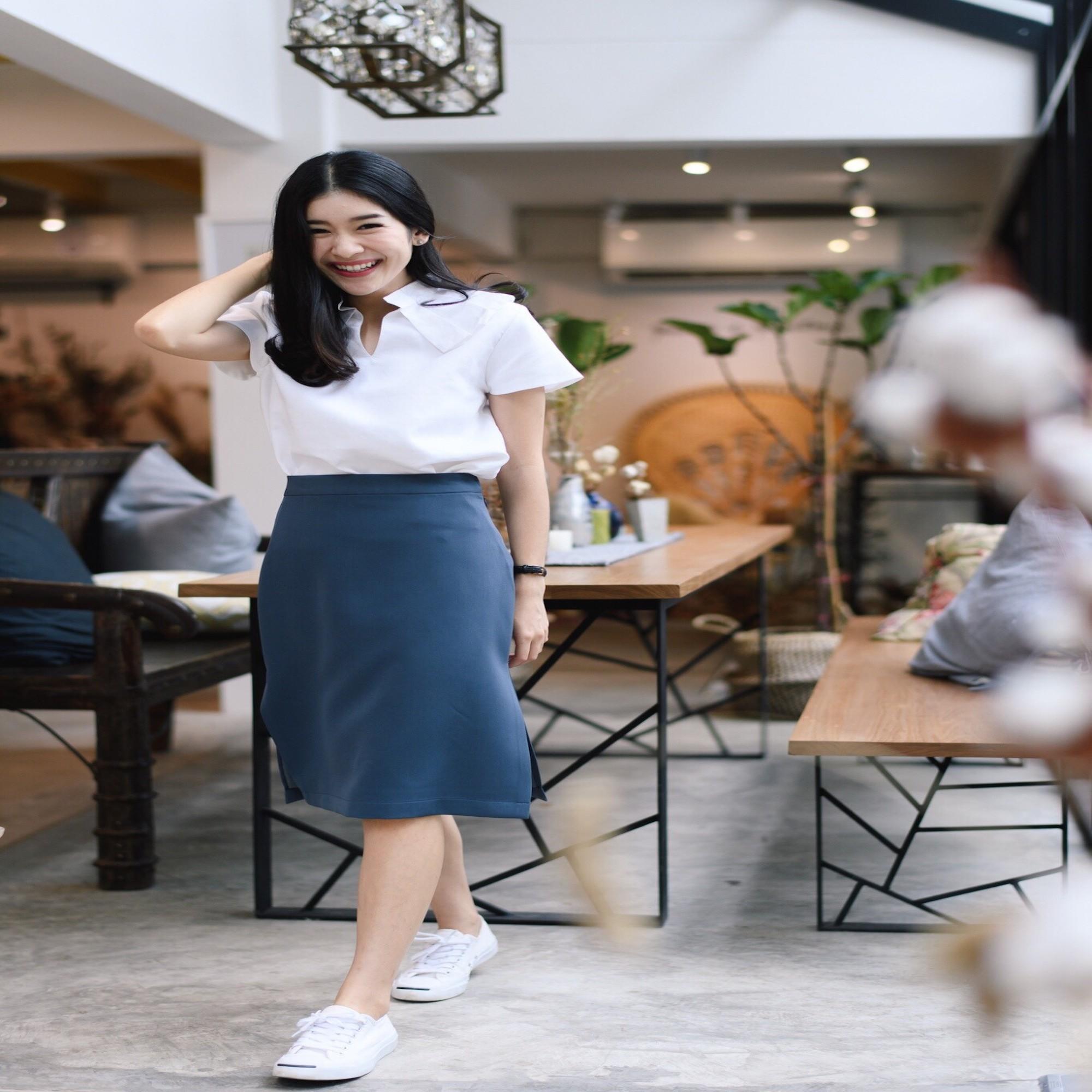 prettythingonme Everyday skirt กระโปรงยาวผ่าข้าง