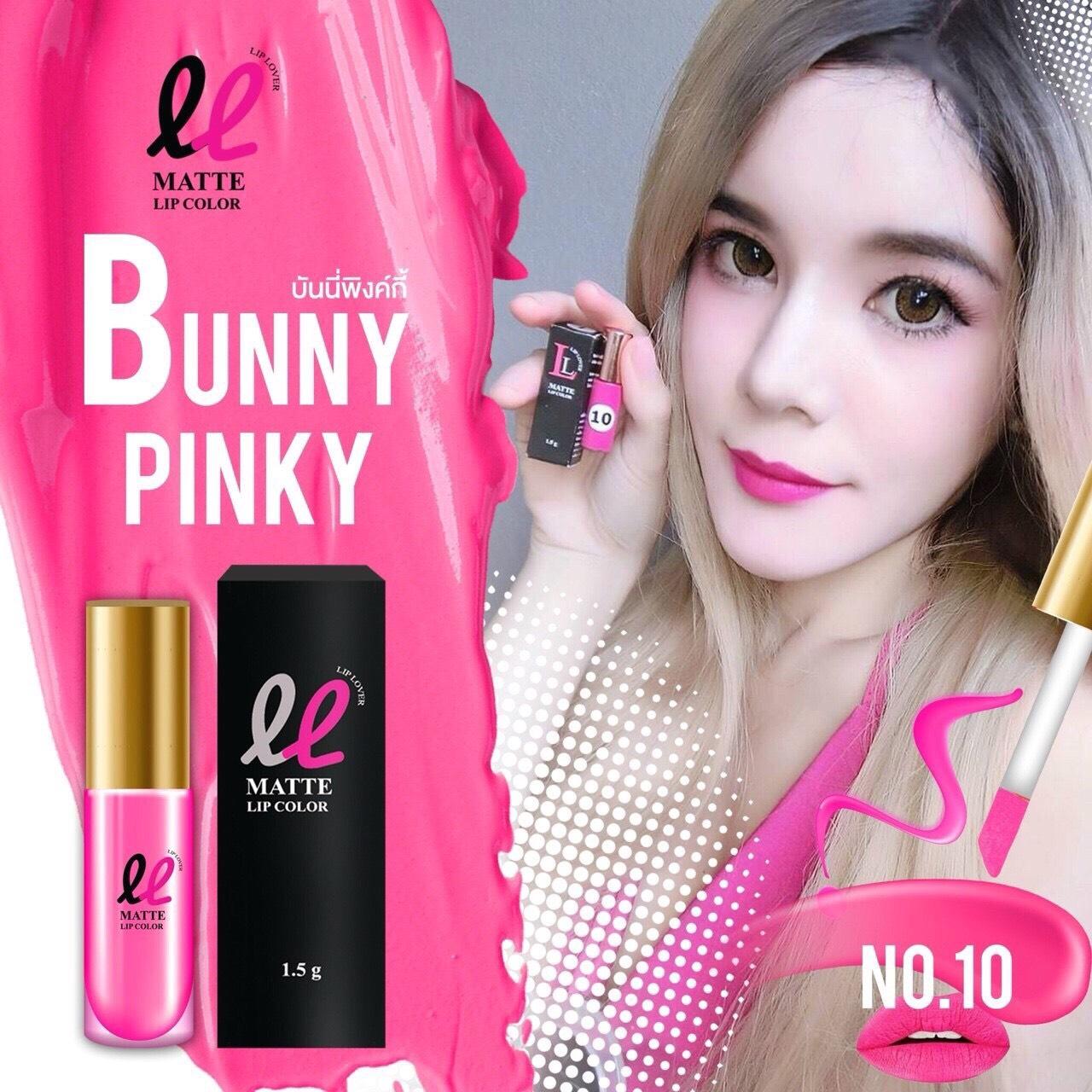 LipLover ลิปเลิฟเวอร์ ลิปแมทติดทน (เบอร์ 10 บันนี่พิงค์กี้ /Bunny Pinky)