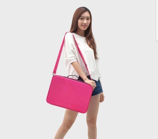 กระเป๋าช่างแต่งหน้า ช่างสักคิ้ว size ใหญ่ Professional Makeup Bag (สีดำ/ชมพู) กระเป๋าช่างแต่งหน้า ช่างสักคิ้ว size ใหญ่ Professional Makeup Bag (สีดำ/ชมพู)