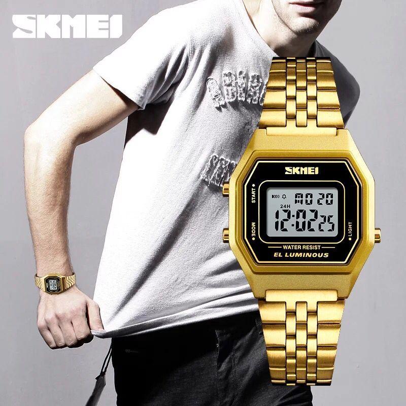 พร้อมส่ง นาฬิกาข้อมือผู้หญิง SKMEI รุ่น 1345 ตั้งปลุก ดูวันที่ จับเวลา พร้อมไฟ LED สายแสตนเลส พร้อมส่ง นาฬิกาข้อมือผู้หญิง SKMEI รุ่น 1345 ตั้งปลุก ดูวันที่ จับเวลา พร้อมไฟ LED สายแสตนเลส