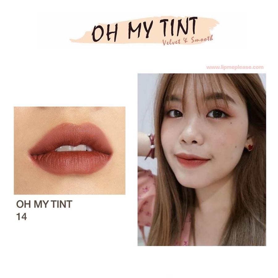 OH MY TINT สี 01-14 (โอ้มายตินท์) ลิปทิ้นเนื้อละมุน 4.5 กรัม