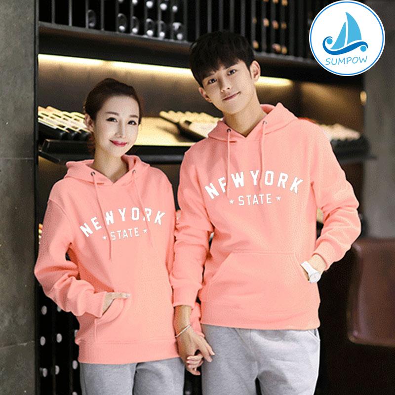Sumpow เสื้อกันหนาว มีฮู้ด มีหมวก เสื้อกันหนาว เสื้อแขนยาว เสื้อฮู้ด เสื้อยืด เสื้อผ้าแฟชั่น Hoodie ลาย NEW YORK