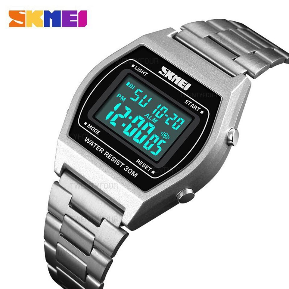 SKMEI นาฬิกายอดฮิต ของแท้ 100% จับเวลา ตั้งปลุกได้ ไฟ LED ส่องสว่าง รุ่น SK04
