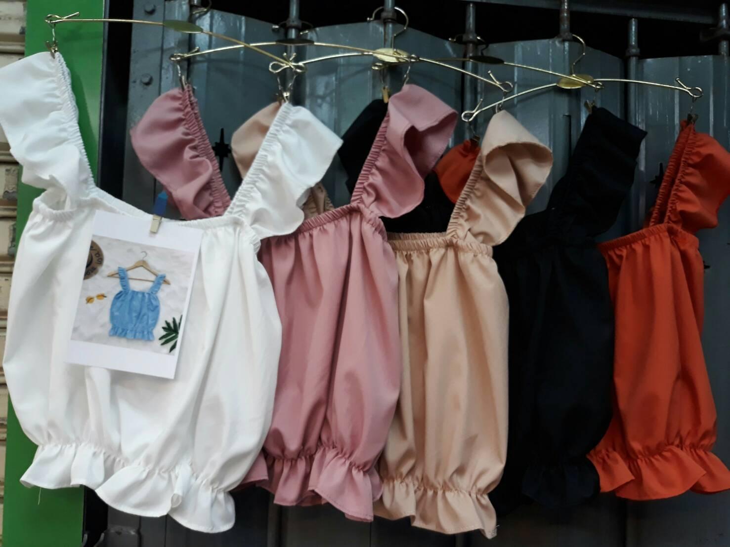 Jinda_Shop เสื้อสายเดี่ยวจั้มเอว