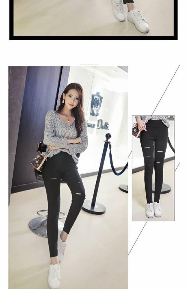 สไตล์ใหม่Slim fit กางเกงขายาวหญิง(มี 3 หมายเลขรหัสให้เลือก)