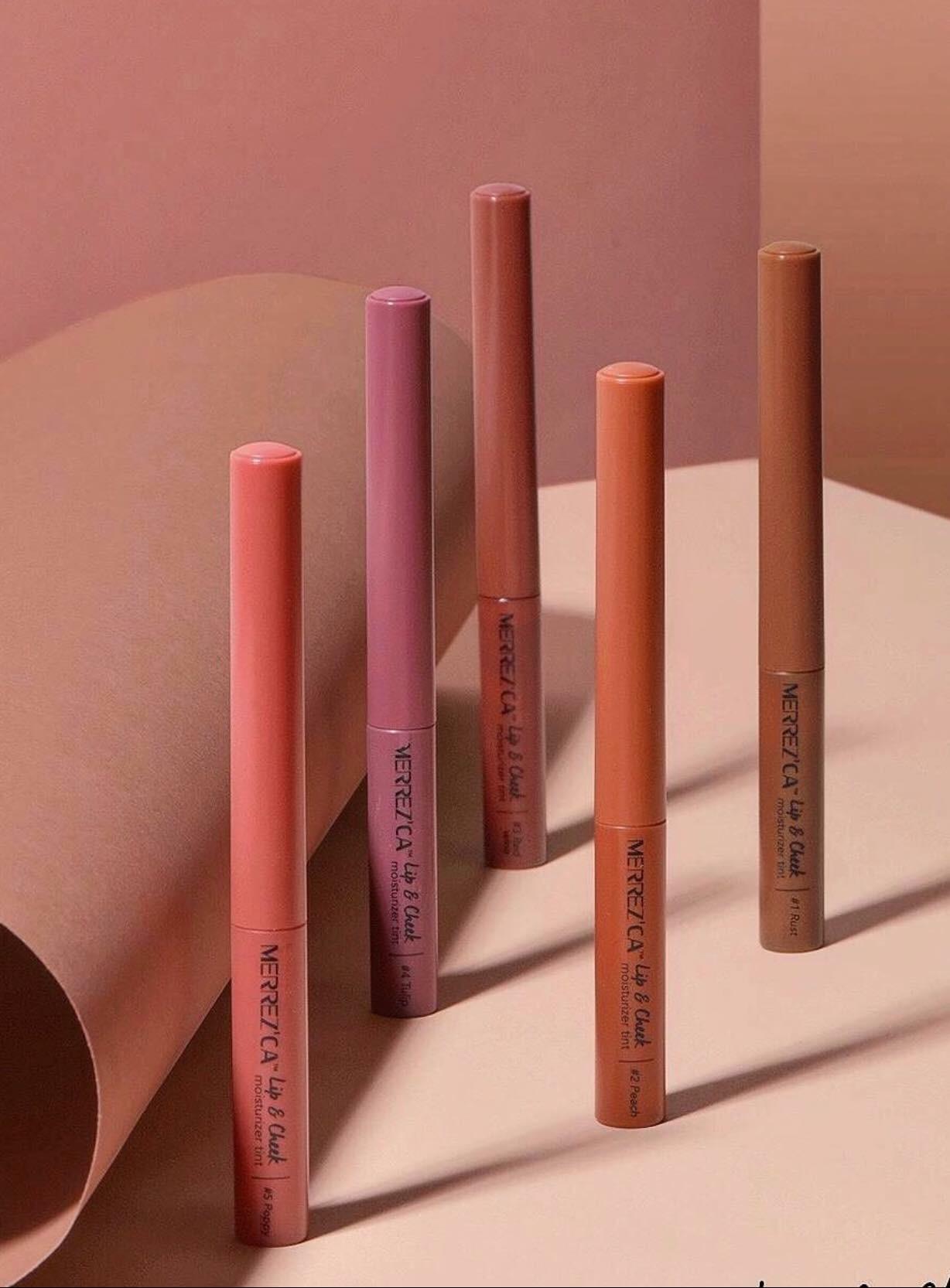 Merrezca Lip & Cheek moisturizer tint เซต 5 สี (จำนวน 5 แท่ง) Merrezca Lip & Cheek moisturizer tint เซต 5 สี (จำนวน 5 แท่ง)