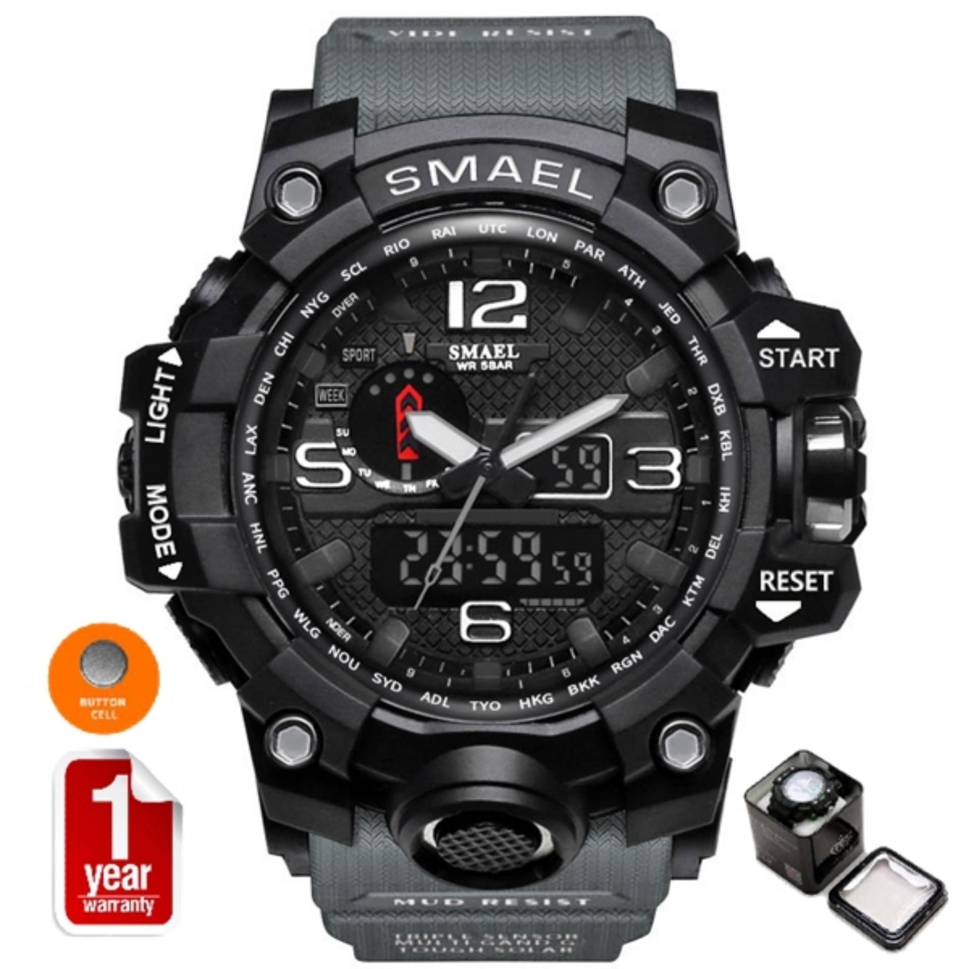 SMAEL นาฬิกาข้อมือผู้ชาย Sport Digital LED รุ่น SM1545 (Black/Blue) SMAEL นาฬิกาข้อมือผู้ชาย Sport Digital LED รุ่น SM1545 (Black/Blue)