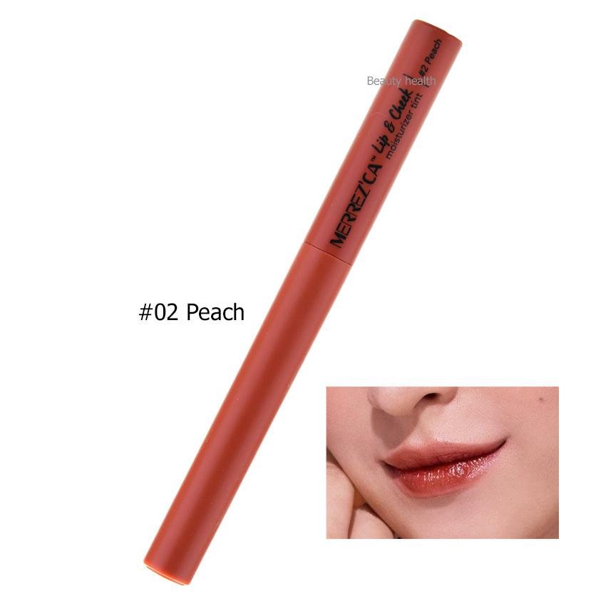 Merrezca Lip Cheek Moisturizer Tint ลิปทินส์ ใช้ทาปากและแก้มในแท่งเดียว (2 g. x 1 แท่ง) Merrezca Lip Cheek Moisturizer Tint ลิปทินส์ ใช้ทาปากและแก้มในแท่งเดียว (2 g. x 1 แท่ง)
