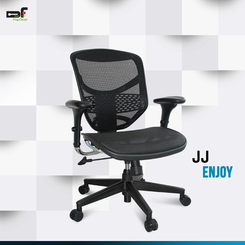 dfprochair เก้าอี้เพื่อสุขภาพ รุ่น JJ - สีดำ