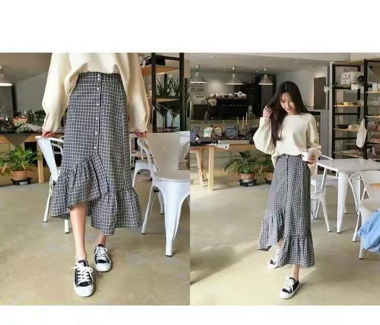 เสื้อผ้าแฟชั่นเกาหลี กระโปรงแฟชั่นผู้หญิง กระโปรงระบายชาย MX shop