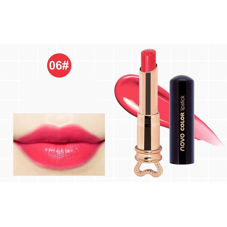 (8สี/NEW/ของแท้/พร้อมส่ง) โนโว Novo Color Lipstick Essence ลิปสติก สไตล์เกาหลี (8สี/NEW/ของแท้/พร้อมส่ง) โนโว Novo Color Lipstick Essence ลิปสติก สไตล์เกาหลี