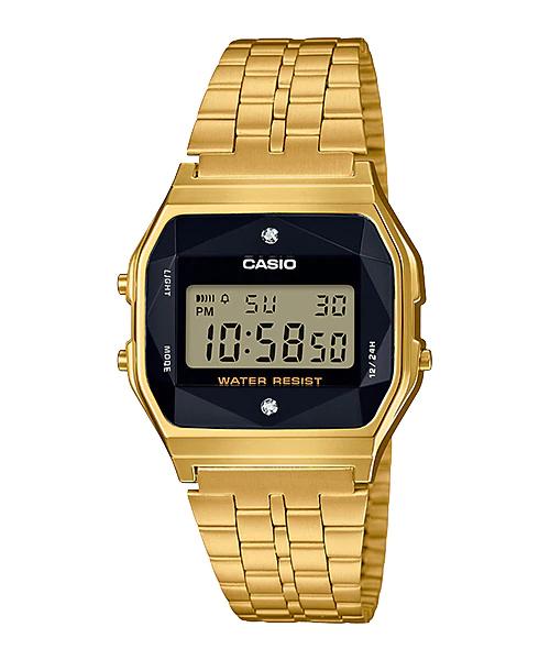 J TIME นาฬิกาข้อมือ CASIO แท้รุ่น A159WGED-1DF เพชรแท้