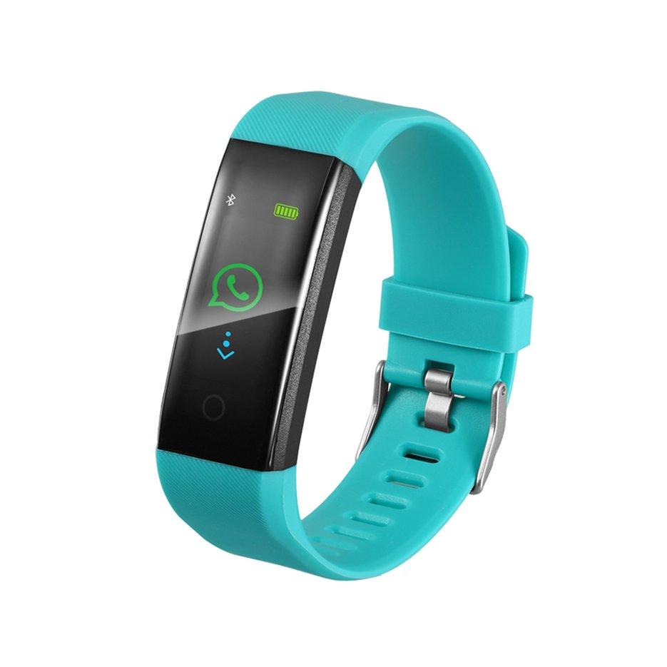 E-ERA เครื่องติดตามกิจกรรม Tracker เครื่องวัดชีพจรความดันโลหิตกำไลข้อมืออัจฉริยะ สายรัดข้อมือเพื่อสุขภาพ อุปกรณ์ไอทีสวมใส่ สี : สีฟ้าอ่อน-413014097 E-ERA เครื่องติดตามกิจกรรม Tracker เครื่องวัดชีพจรความดันโลหิตกำไลข้อมืออัจฉริยะ สายรัดข้อมือเพื่อสุขภาพ อุปกรณ์ไอทีสวมใส่