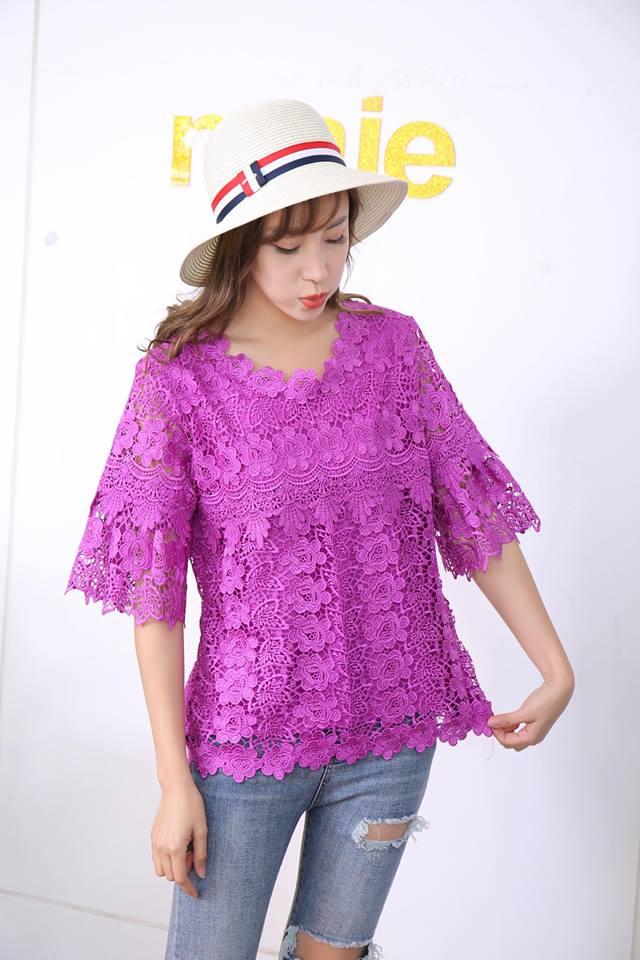 เสื้อลูกไม้สุดสุดเนื้อผ้าลูกไม้ ผ้างานดีมากค่ะ