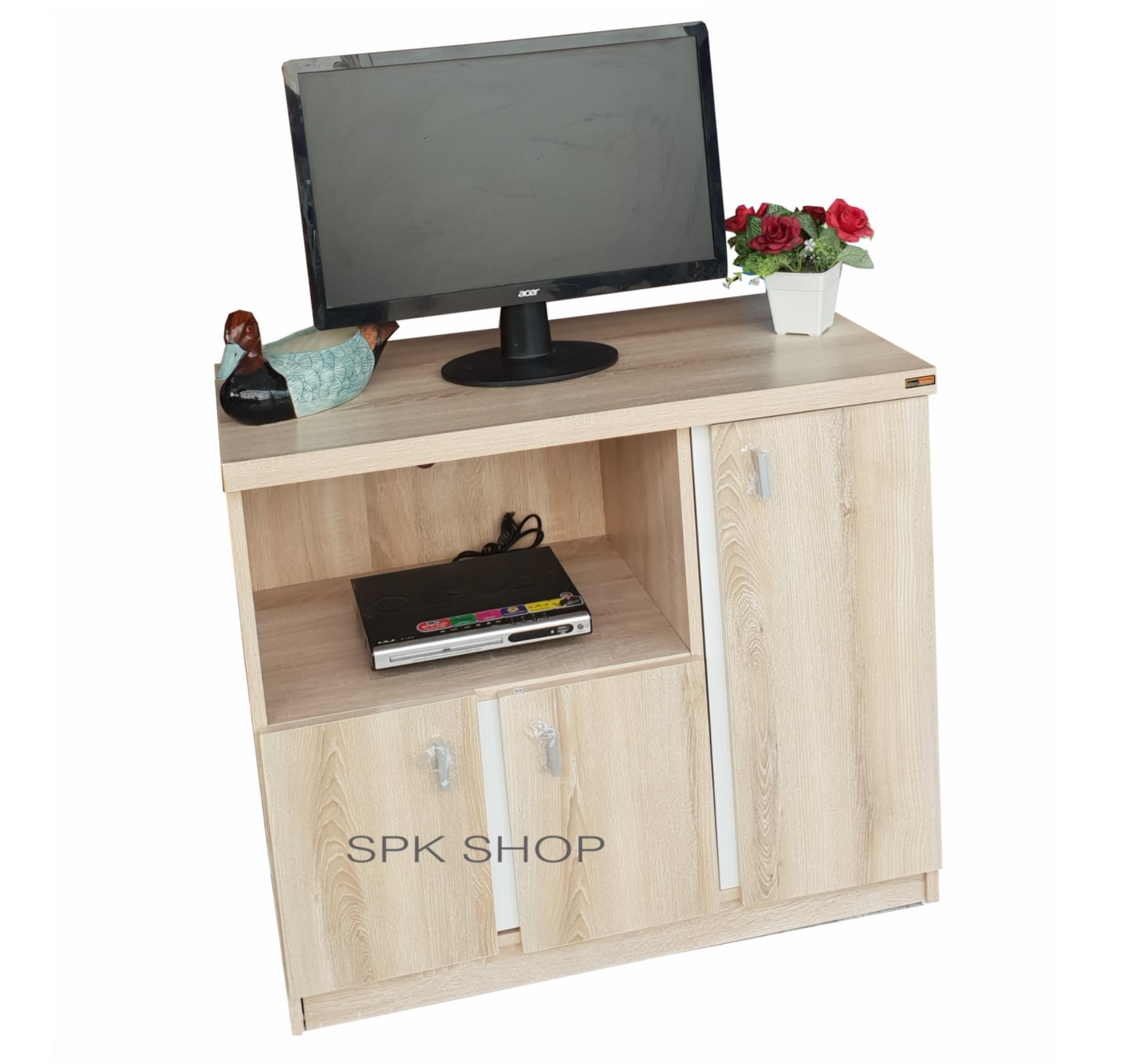 Spk Shop ชั้นวางทีวี 80 ซม. รุ่น TV- 80 cm.พร้อมบานเปิดปิด (สีโซลิค) Spk Shop ชั้นวางทีวี 80 ซม. รุ่น TV- 80 cm.พร้อมบานเปิดปิด (สีโซลิค)