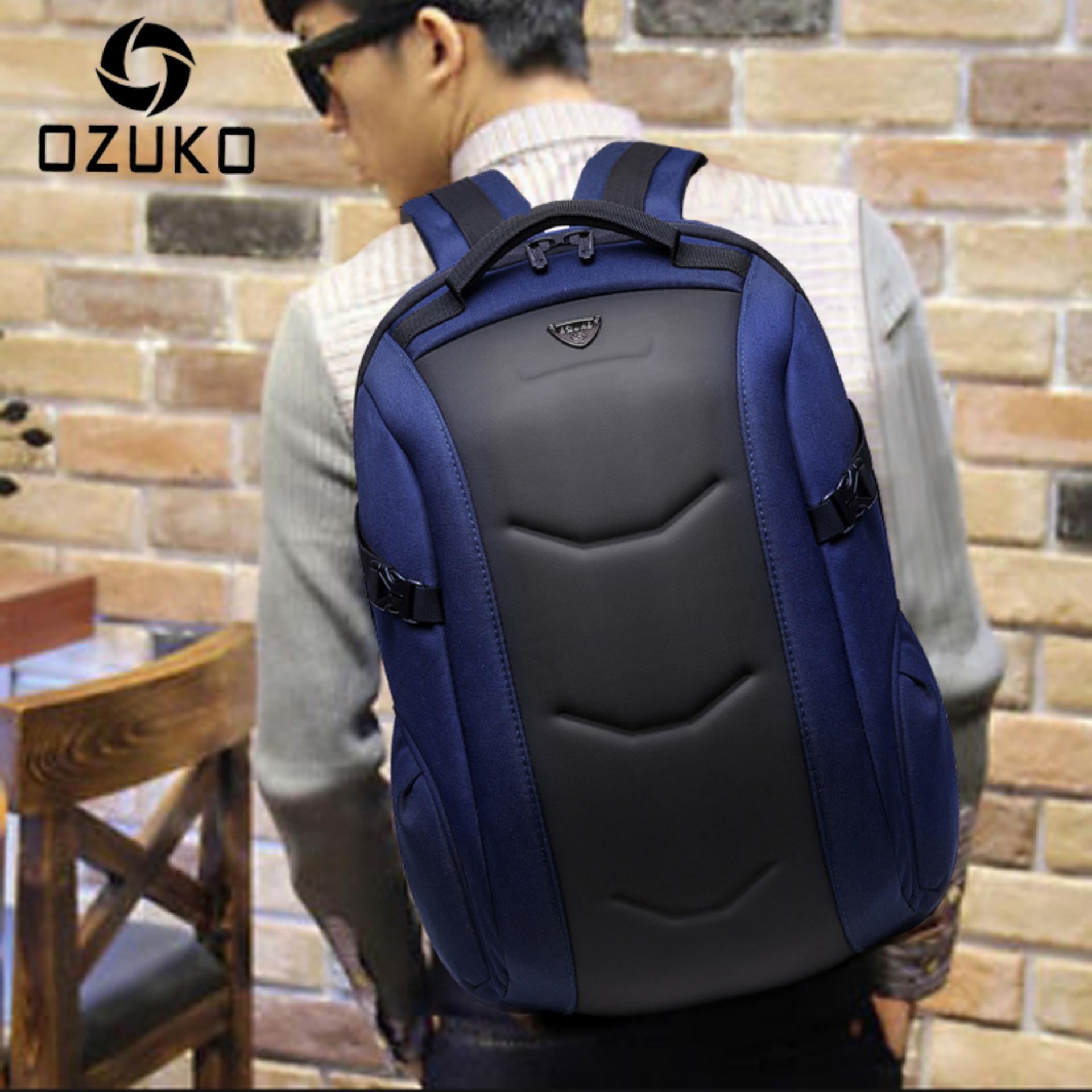 กระเป๋าสะพายหลัง OZUKO-Turtle ใส่โน๊ตบุ๊คขนาด 15.6" เหมาะสำหรับใส่ทำงาน เดินทาง ท่องเที่ยว กันน้ำกันกระแทก ตัวล็อคแข็งแรง