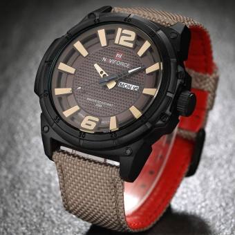 รับประกัน 1 ปี - นาฬิกาข้อมือ NAVIFORCE ระบบควอตซ์ สายผ้าไนล่อน รุ่น NF9066 กันน้ำ