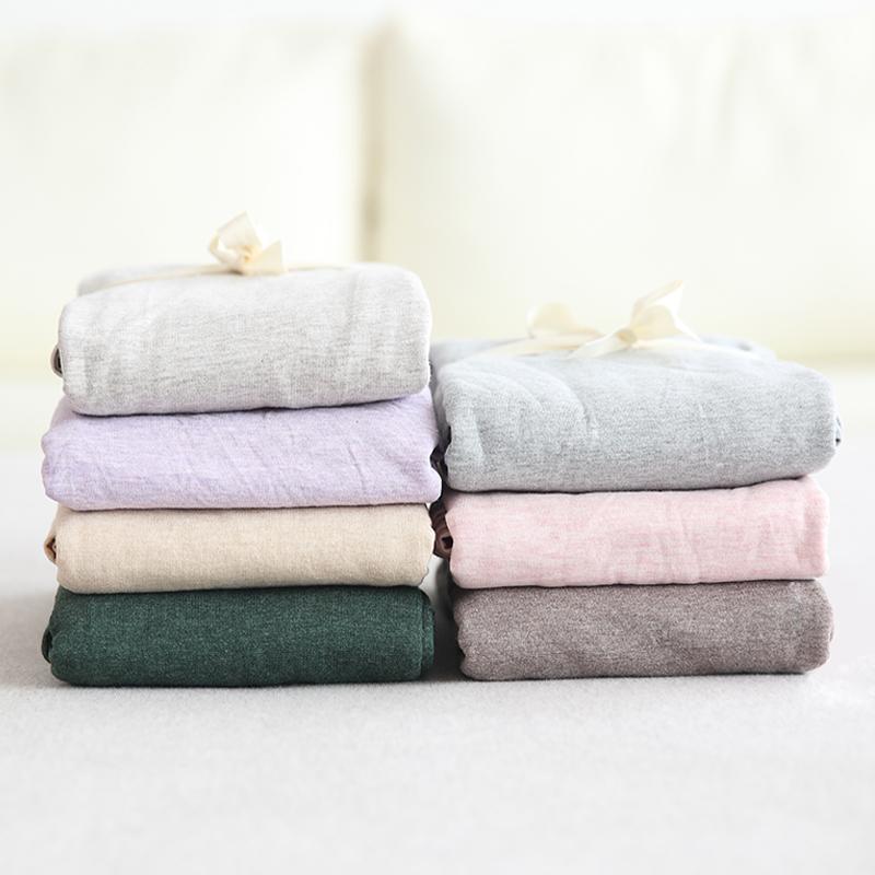 Vỏ Gối 100% Cotton 100% Cotton Vỏ Gối Một Chiếc Phù Hợp Với 48*74 Cm Phong Cách Nhật Bản Giản Lược Bông Thiên Trúc Bông Dệt Kim