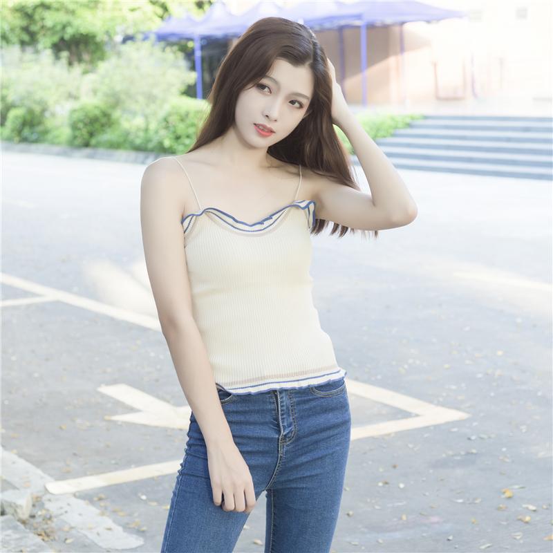 ถูกที่สุดในแอพ!เสื้อครอป เสื้อสายเดี่ยว เสื้อคล้องคอ เสื้อแฟชั่นเกาหลี เสื้อกล้ามแฟชั่น BX053#