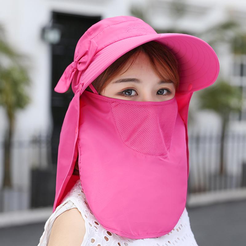 หมวกกันแดดหมวกหญิงฤดูร้อนกลางแจ้งป้องกันรังสี UV จากแสงแดดหมวกกันแดดบังหน้าสำหรับชายและหญิงแบตเตอรี่ขี่จักรยานกันแดดหมวก