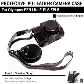 Qbag เปิดช่องแบตได้ - Olympus PEN Lite E-PL8 EPL8 เคส หนัง กระเป๋ากล้อง เคสกล้อง - PU Leather Case Bag Cover for Olympus PEN Lite E-PL 8 EPL 8