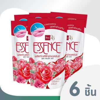 ESSENCE น้ำยาซักผ้า ชนิดน้ำ เอสเซ้นซ์ แฟบริค แคร์ สูตรช่วยย่อยสลายขุยผ้าส่วนเกิน 400 มล. (ชนิดถุงเติม) (สีแดง) 6 ถุง ESSENCE น้ำยาซักผ้า ชนิดน้ำ เอสเซ้นซ์ แฟบริค แคร์ สูตรช่วยย่อยสลายขุยผ้าส่วนเกิน 400 มล. (ชนิดถุงเติม) (สีแดง) 6 ถุง