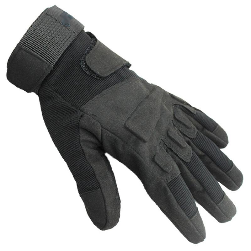 Unisex Full Finger ทหารยุทธวิธีถุงมืออุ่นกันลมเข้ากันน้ำหนาสบายถุงมือเล่นกีฬากลางแจ้งมอเตอร์ไซด์การขี่จักรยานเดินป่าตั้งแคมป์